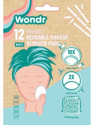 Reusable Make up removerpads White