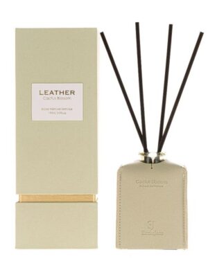 Green Leather Diffuser Cactus Blossom