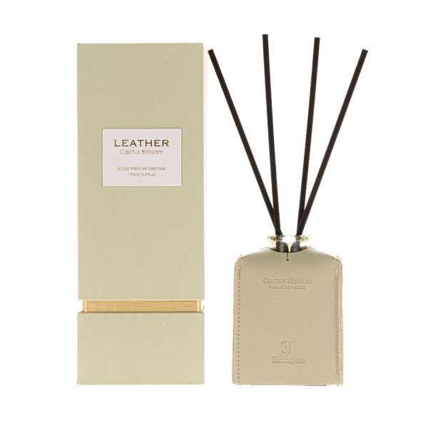 Green Leather Diffuser Cactus Blossom