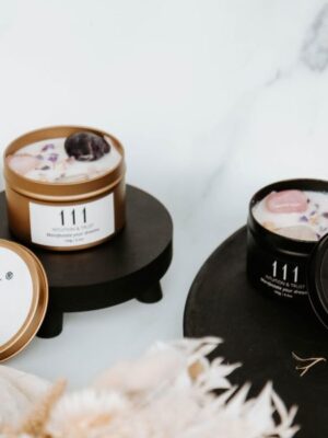 Gold Manifest Candle 888